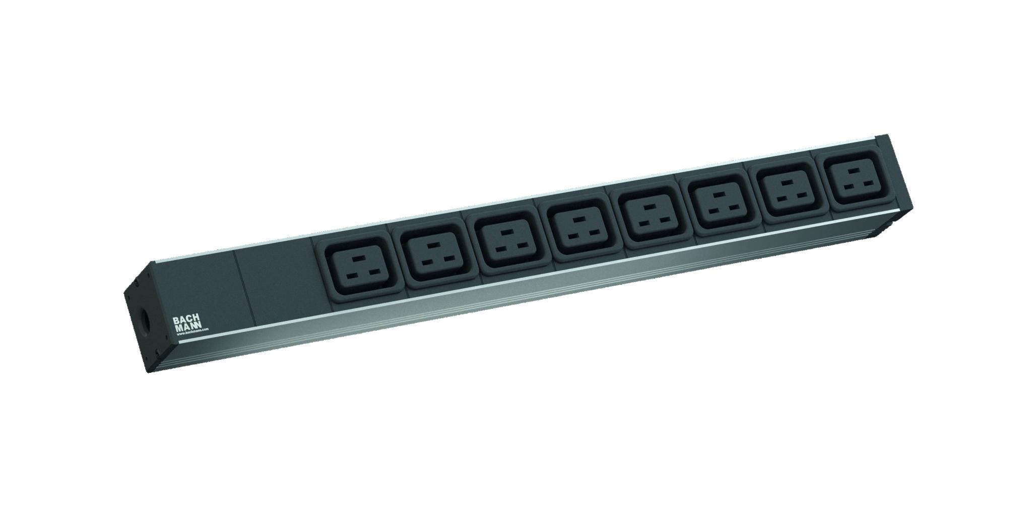 Bachmann prelungitor 19" 1HE 8xC19 cordon 2,0 m C20 ,0m