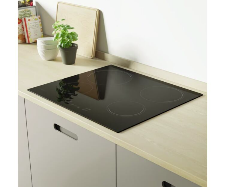 Plita Incorporabila Candy CH64CCB/4U2 ceramic, 60cm, 4zones, cut glass, black - imagine 4