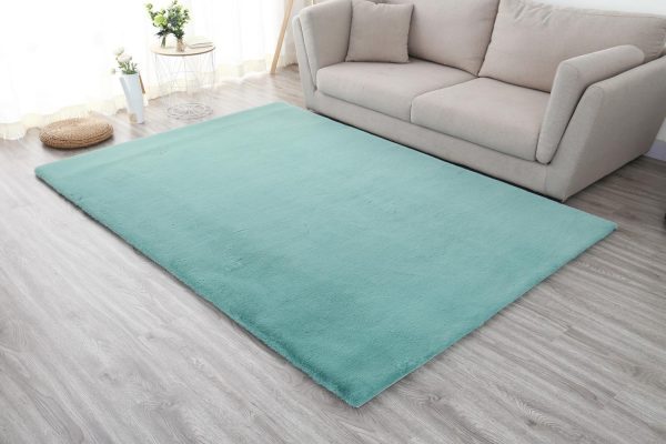 Covor Heinner shaggy soft blanita Turcoaz 50x90 cm - imagine 3