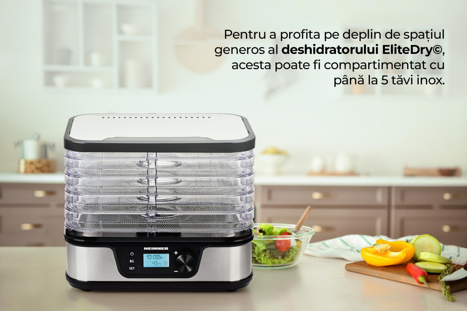DESHIDRATOR FRUCTE SI LEGUME HEINNER ELITEDRY HFD-K380DSS - imagine 12