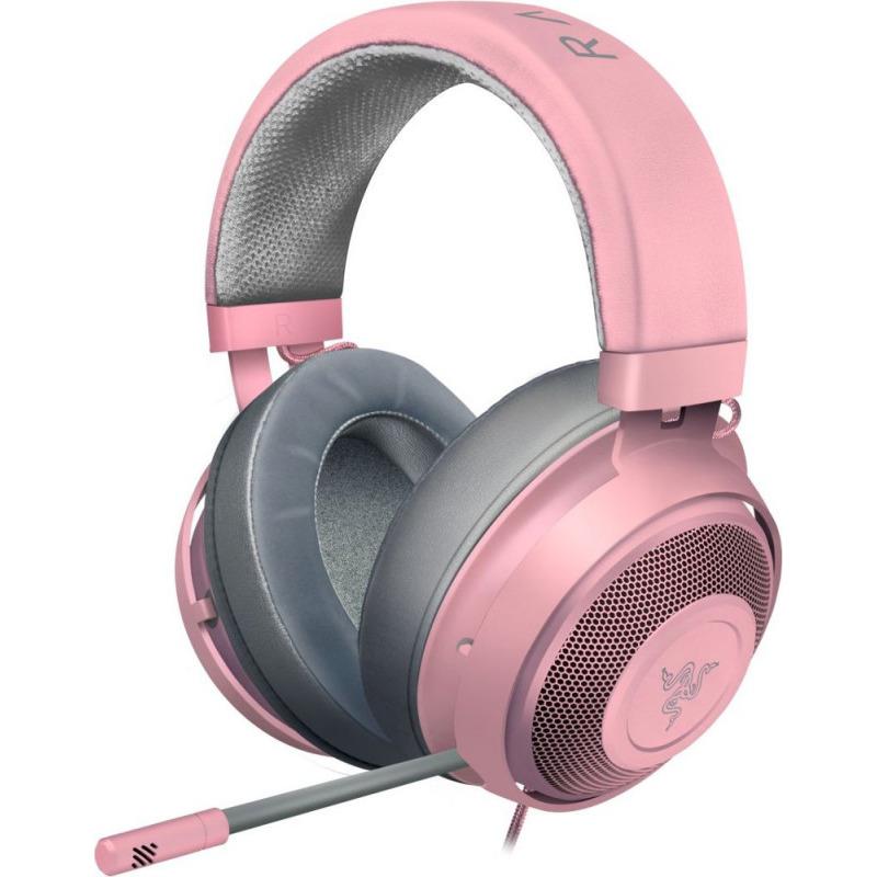 Casti cu microfon Razer Kraken, gaming, quartz
