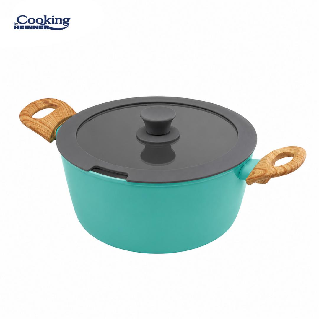 SET 8 PIESE DIN ALUMINIU FORJAT MARBELLA TURQUISE, COOKING BY - imagine 7
