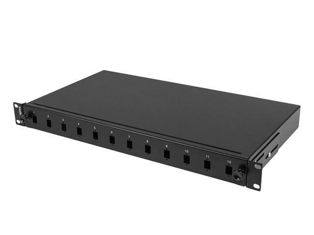 Patch panel fibră rack 19" 1U  12x SC simplex