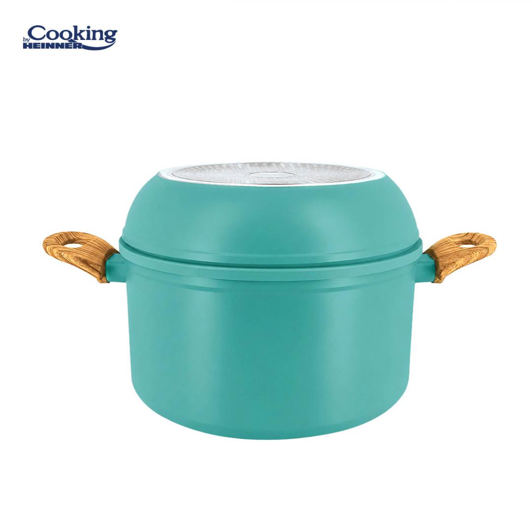 SET 8 PIESE DIN ALUMINIU FORJAT MARBELLA TURQUISE, COOKING BY - imagine 2