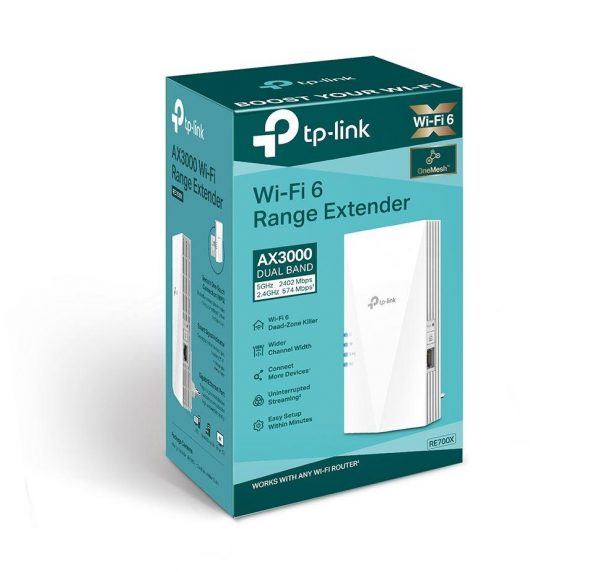 TP-link AX3000 Wi-Fi Mesh Range Extender, RE700X, 1 Port Ethernet - Image 4