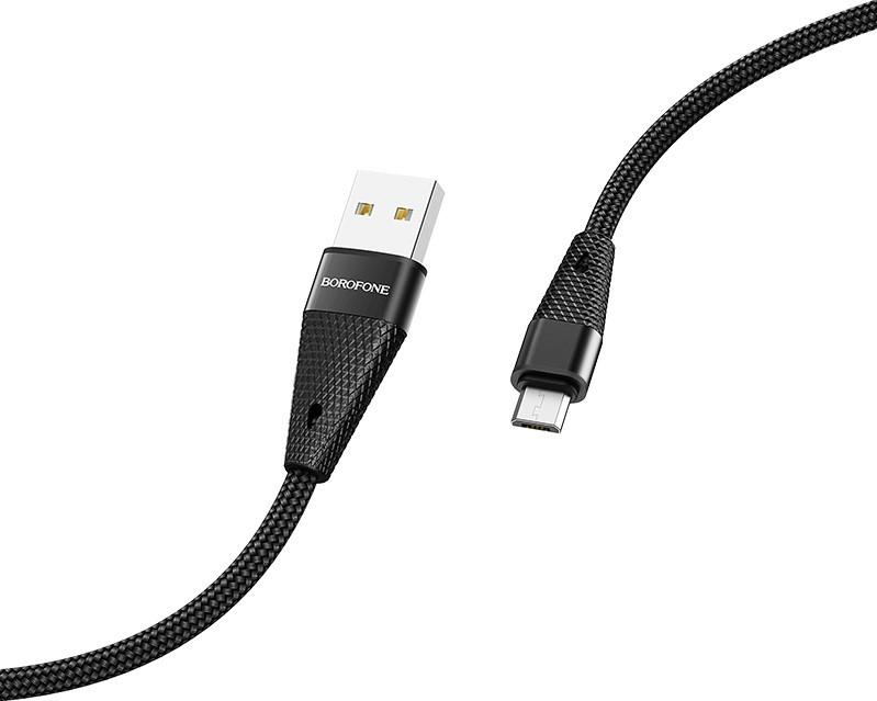 Borofone BU10  / Cablu date USB to MicroUSB, Textil,