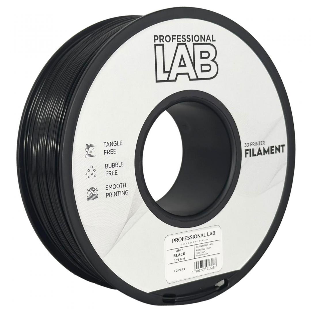 Filament 3D Proffesional Lab, Diamentru 1.75mm, Greutate: 1KG, Culoare: Negru,