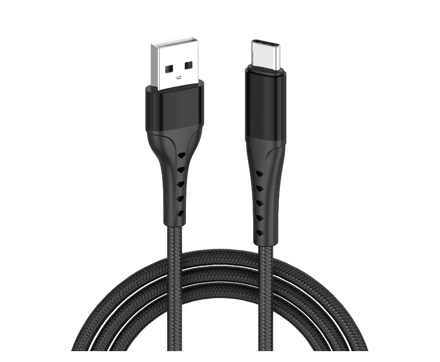 Cablu Lemontti Bending Aluminum, USB A/ USB C, 1.2m, Negru