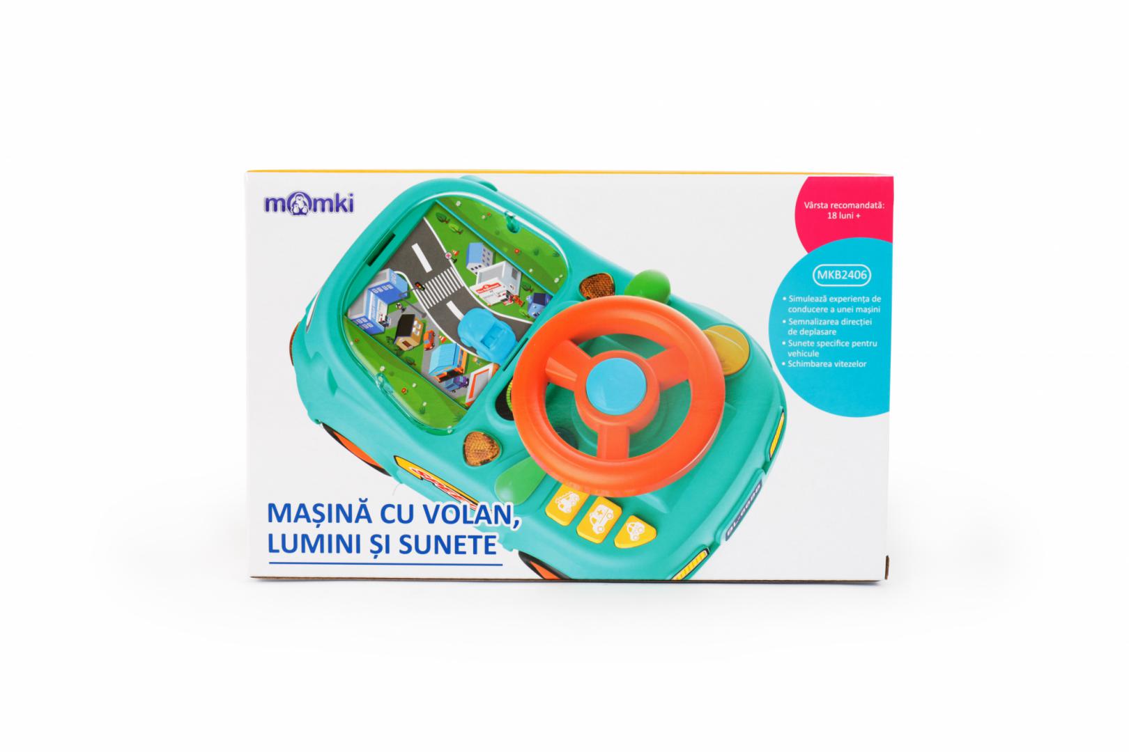 MASINA CU VOLAN, LUMINI SI SUNETE, VERDE