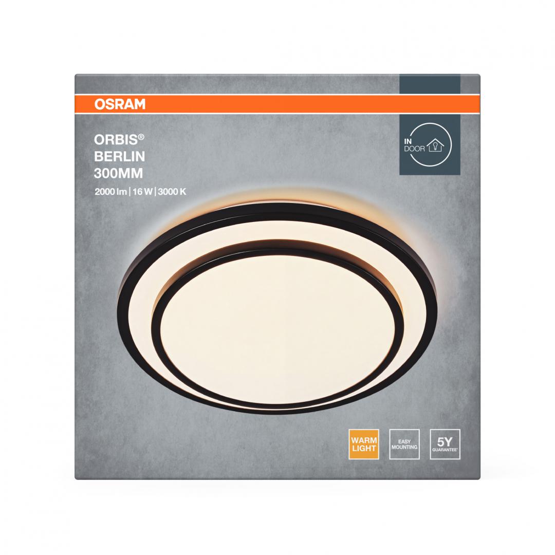 Plafoniera LED OSRAM Orbis Berlin 300, 16W, 2000 lm,lumina calda(3000K),