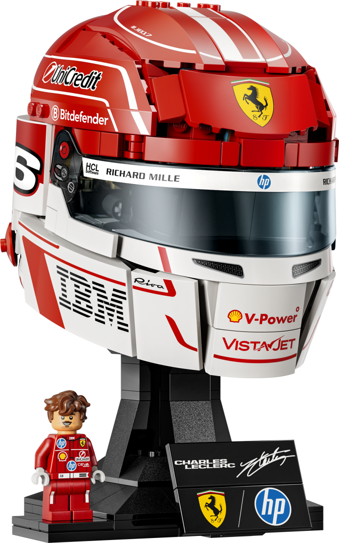 CASCA LUI CHARLES LECLERC SCUDERIA FERRARI HP LEGO43014