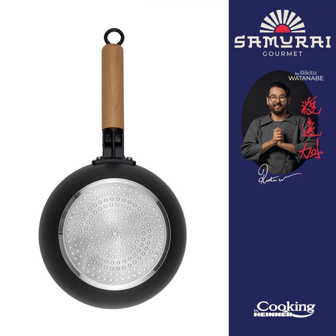 TIGAIE WOK+CAPAC 20X7 CM, RIKITO WATANABE, SAMURAI GOURMET, COOKING - imagine 3