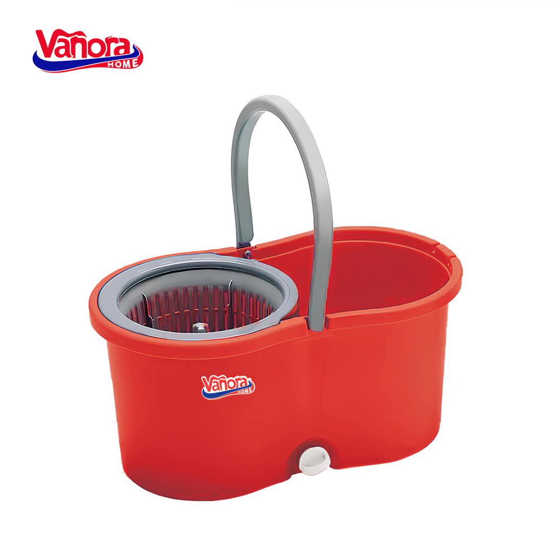 SET CURATENIE CU MOP ROTATIV, CLEAN360, ROSU - imagine 3