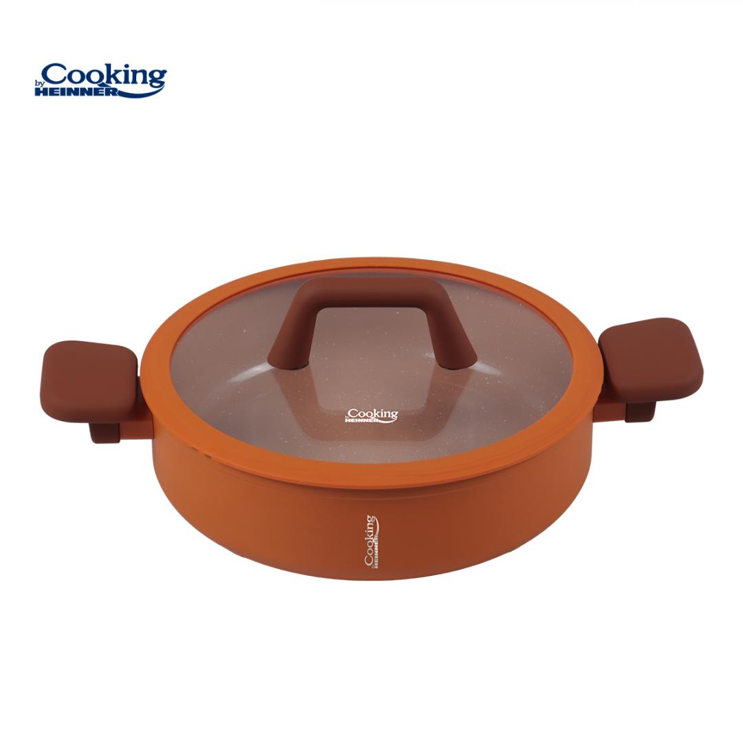 CRATITA ALUMINIU FORJAT CU CAPAC STICLA, 28 x 7.5 CM,