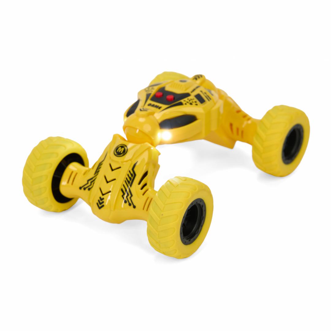 MASINA OFF-ROAD CU LUMINI SI SUNETE, MOMKI, GALBEN - imagine 2