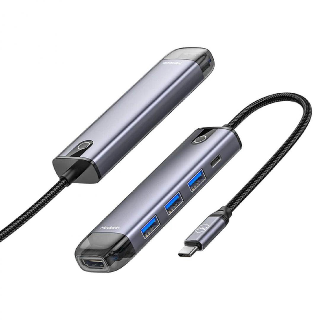 Hub USB MCDODO Multihub 5 in 1 USB-C, 5 porturi,
