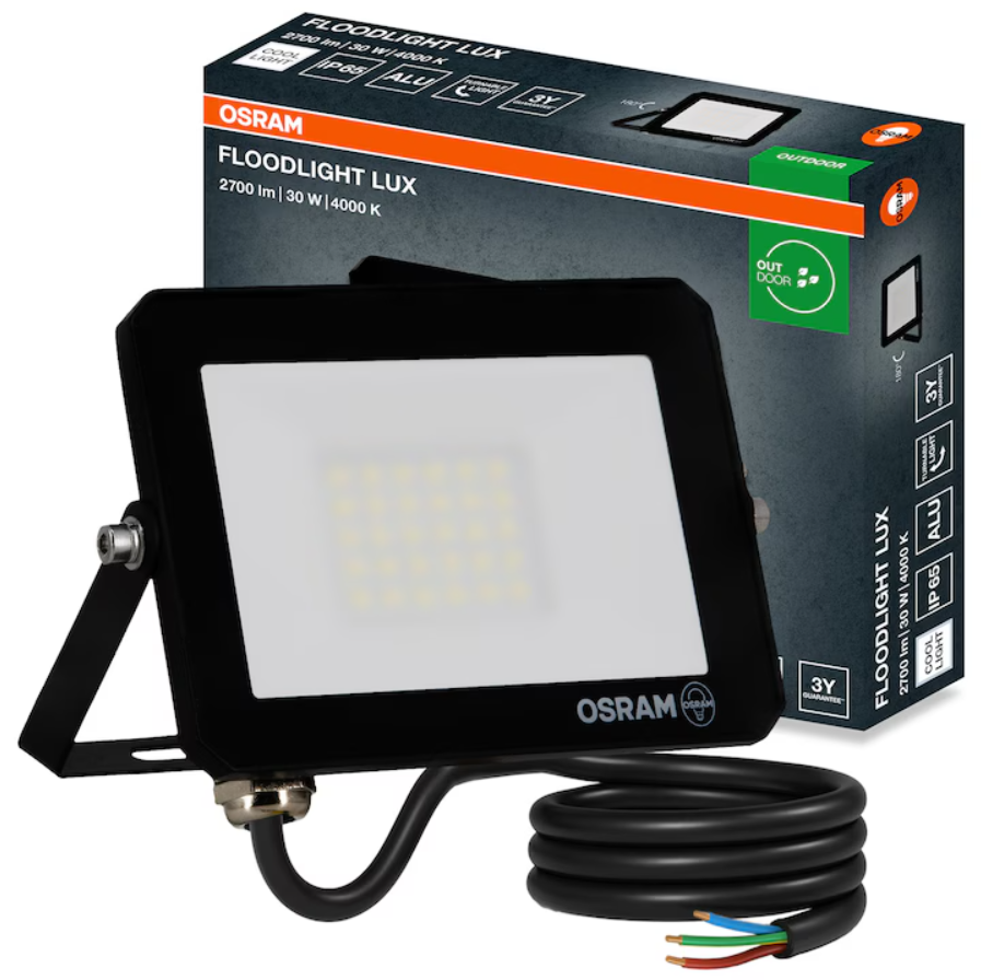 Proiector LED Osram LUX, 30W, 220-240V, 2700 lm, lumina neutra