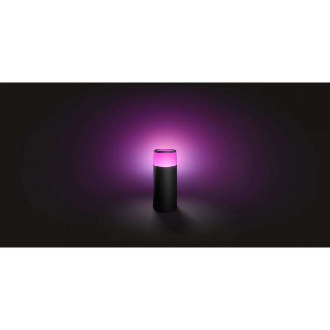 Stalp LED RGB extensie pentru iluminat exterior Philips Hue Calla, - imagine 5