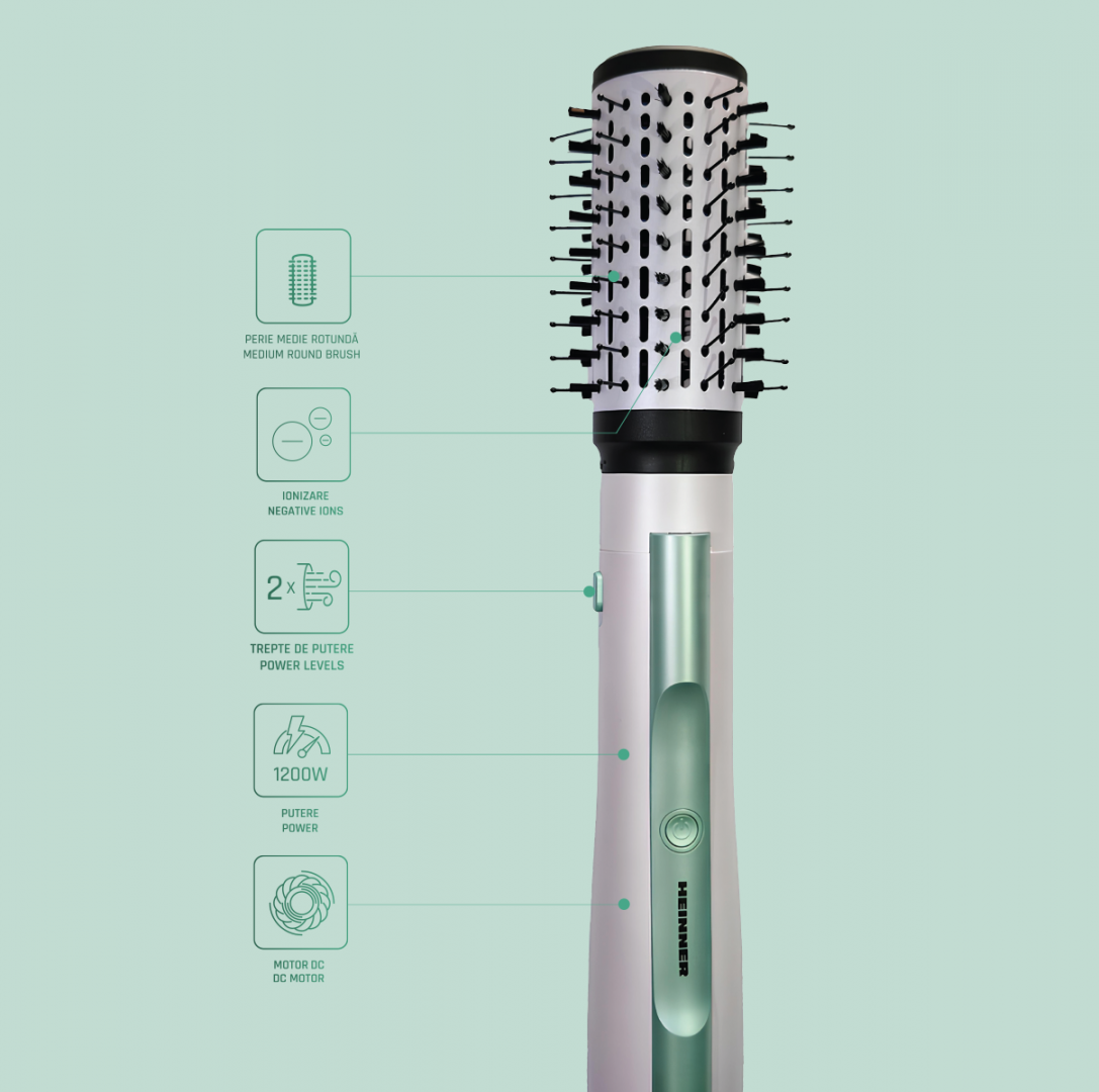 PERIE CU AER CALD HEINNER HAB-Y12DC-WH1 - imagine 8