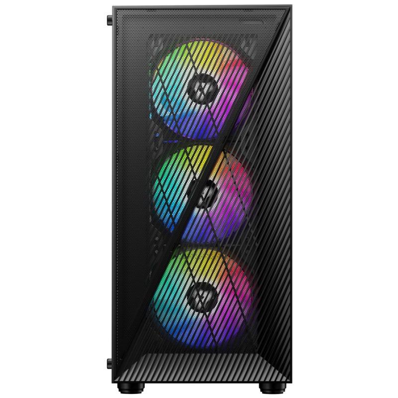 Carcasa ALPHAGEAR Shifter RGB, RGB, Mid Tower, Black - imagine 3