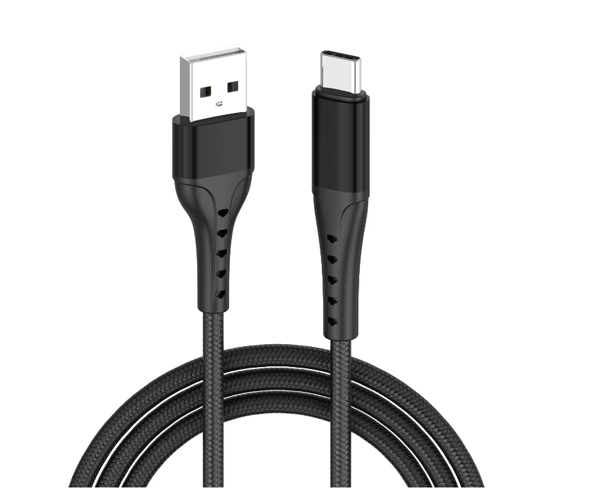 Cablu Lemontti Bending Aluminum, USB A/ USB C, 1.5m, Negru