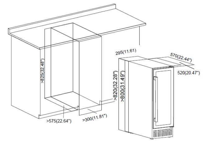 RACITOR DE VINURI HEINNER HRV-ABI56DRL20 - imagine 2