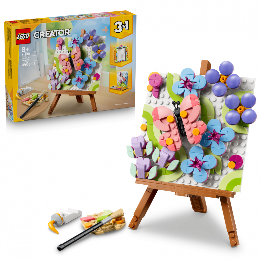 TABLOU DECORATIV CU ARTA FLORALA LEGO31390