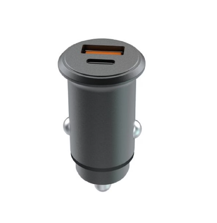 Incarcator Auto Lemontti Super Fast Charge, 65W, 2 porturi, Negru