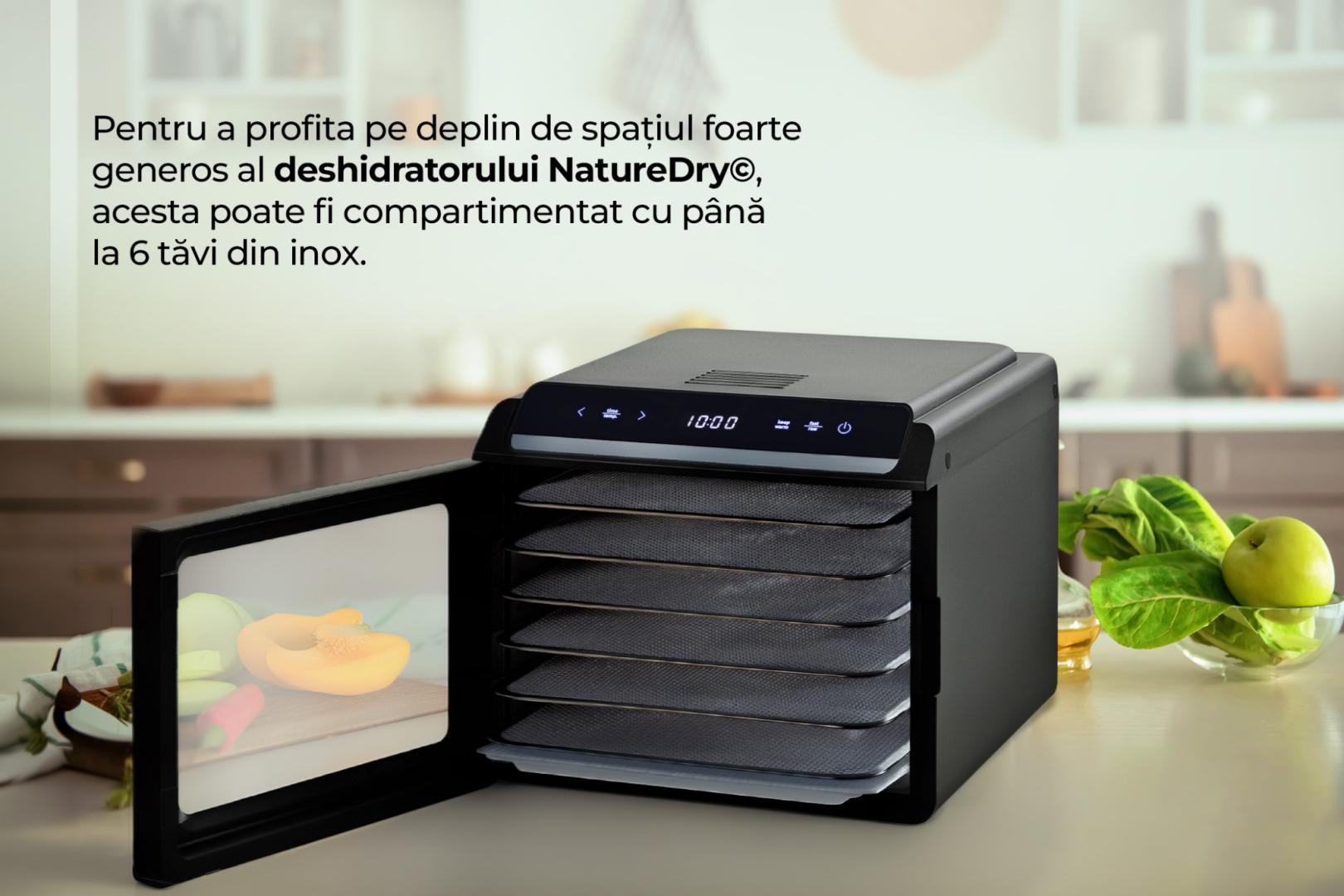 DESHIDRATOR FRUCTE SI LEGUME HEINNER NATUREDRY HFD-KD600BK - imagine 10