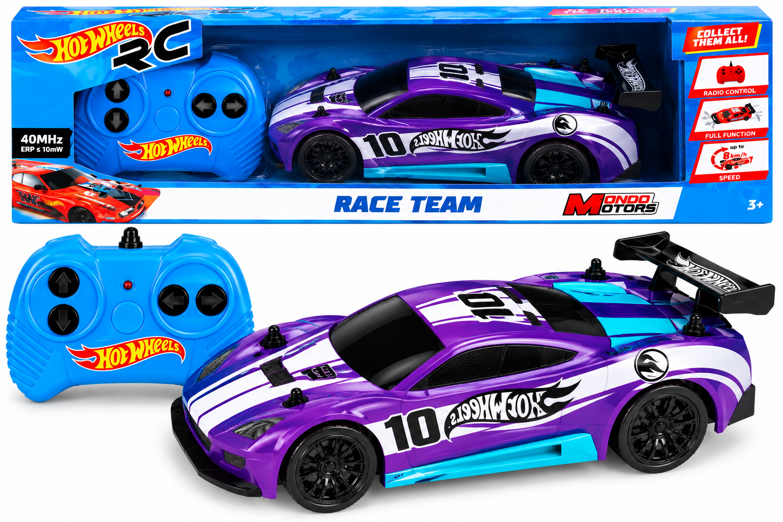 MASINUTA CU TELECOAMNDA HOTWHEELS,1:28,RACE TEAM, MOV