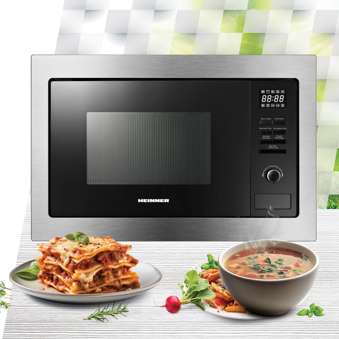 CUPTOR CU MICROUNDE HEINNER HMW-MDBI25GDIX - imagine 3