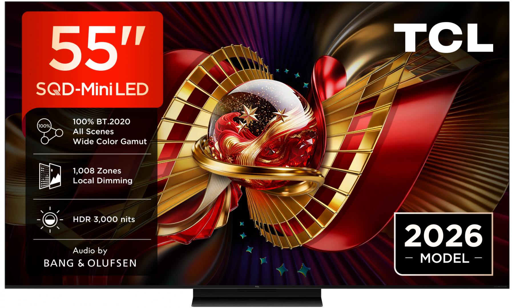 Televizor TCL SQD-MiniLed 55C8L, 139 cm, Smart Google TV, 4K