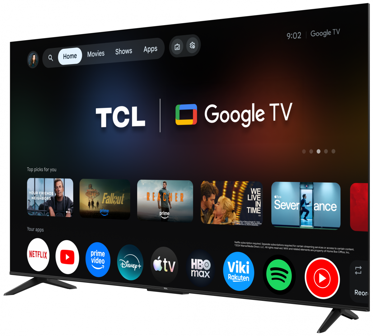 Televizor TCL LED 65P6L, 164 cm, Smart Google TV, 4K - imagine 4