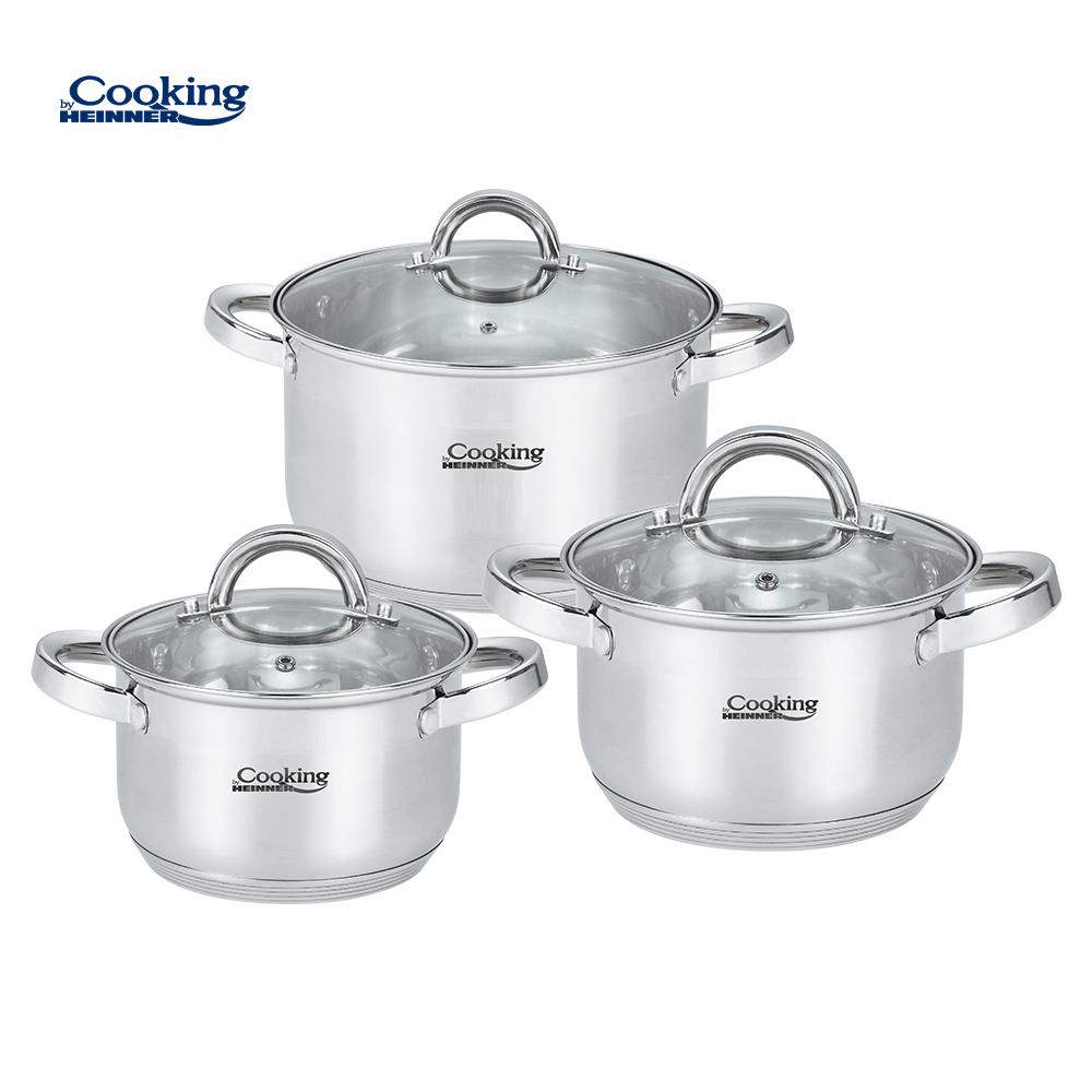 SET GATIT DIN INOX 6 PIESE, VANESSA, COOKING BY HEINNER
