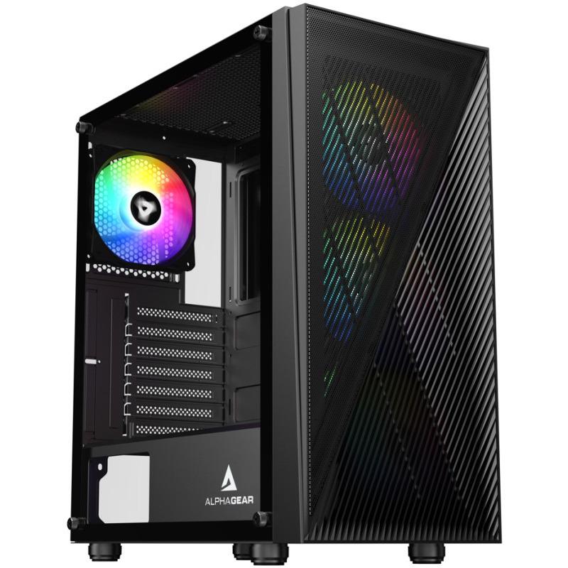 Carcasa ALPHAGEAR Shifter RGB, RGB, Mid Tower, Black