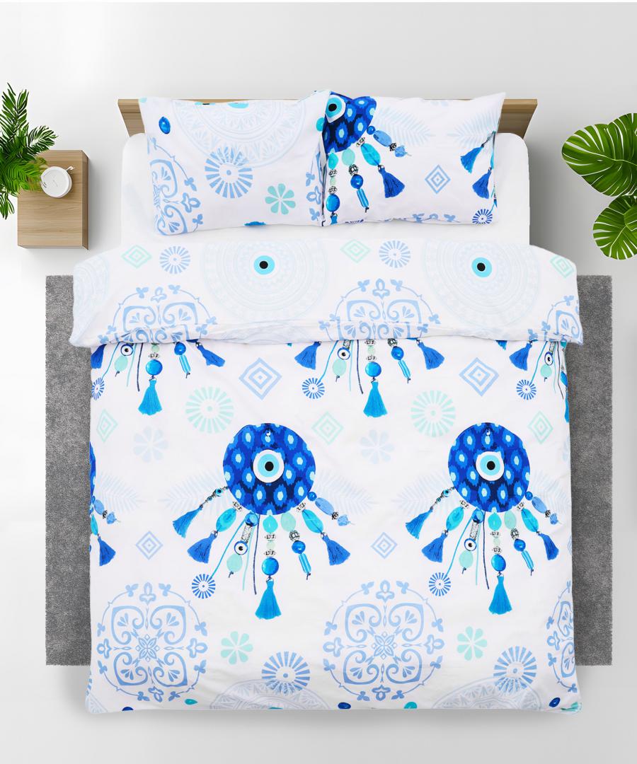 Lenjerie kingsize, bumbac,132 TC, Paros - imagine 7