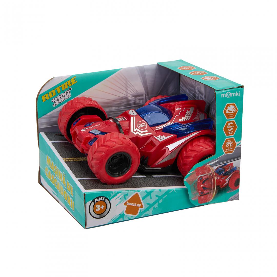 MASINA PENTRU CASCADORII, OFF-ROAD, 360 DE GRADE, MOMKI, ROSU