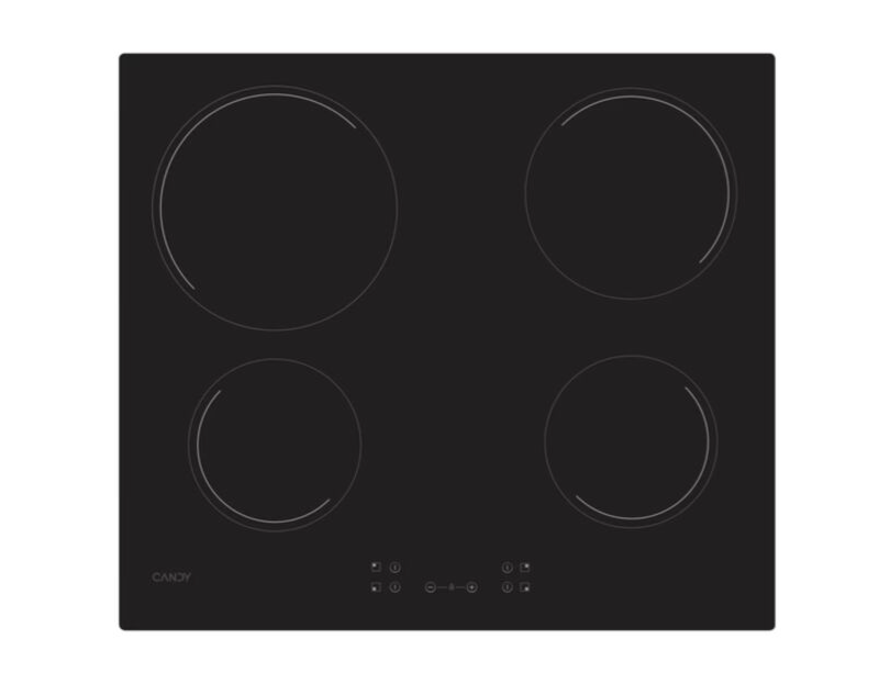 Plita Incorporabila Candy CH64CCB/4U2 ceramic, 60cm, 4zones, cut glass, black
