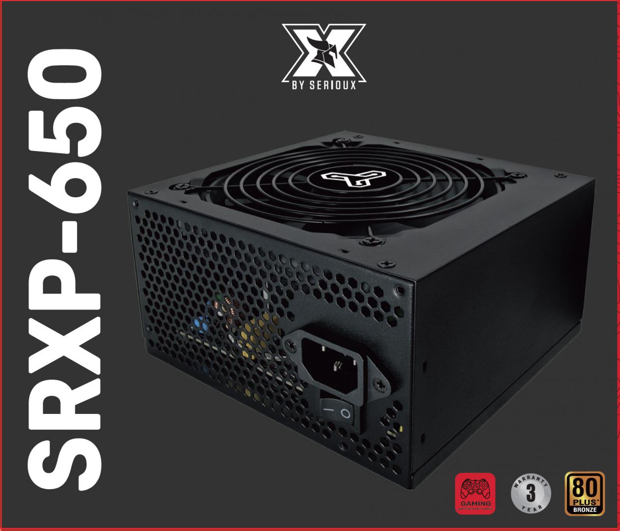 Sursa Serioux Energy 650W, 80+ BRONZE, Ventilator 12cm, ATX, material