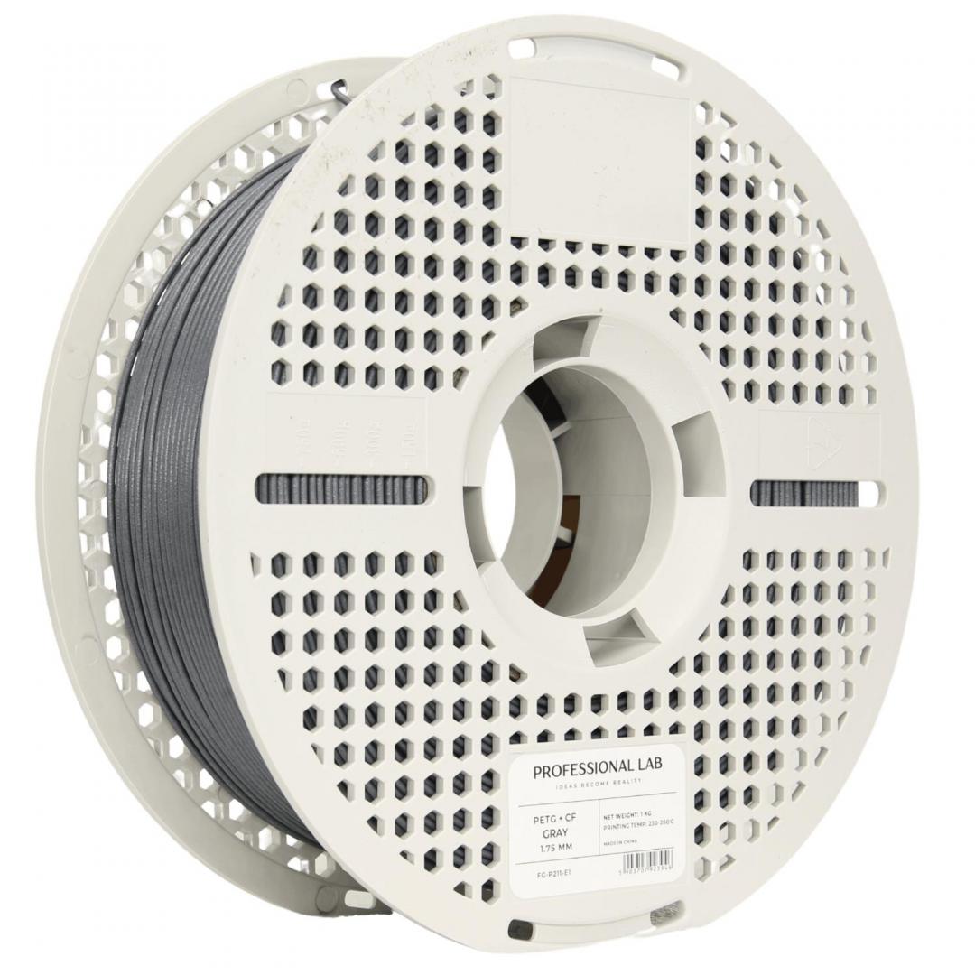 PROF. LAB 3D FILAMENT 1KG PETG + Carbon Fiber GRAY,