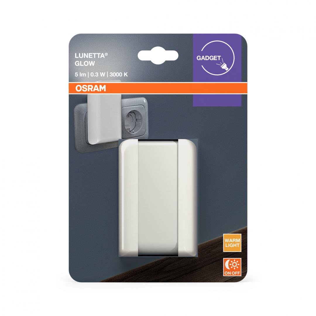 Lampa de veghe OSRAM LUNETTA Glow White cu senzor de