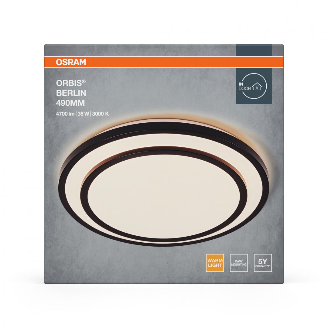 Plafoniera LED OSRAM Orbis Berlin 490, 36W, 4700 lm,lumina calda(3000K),
