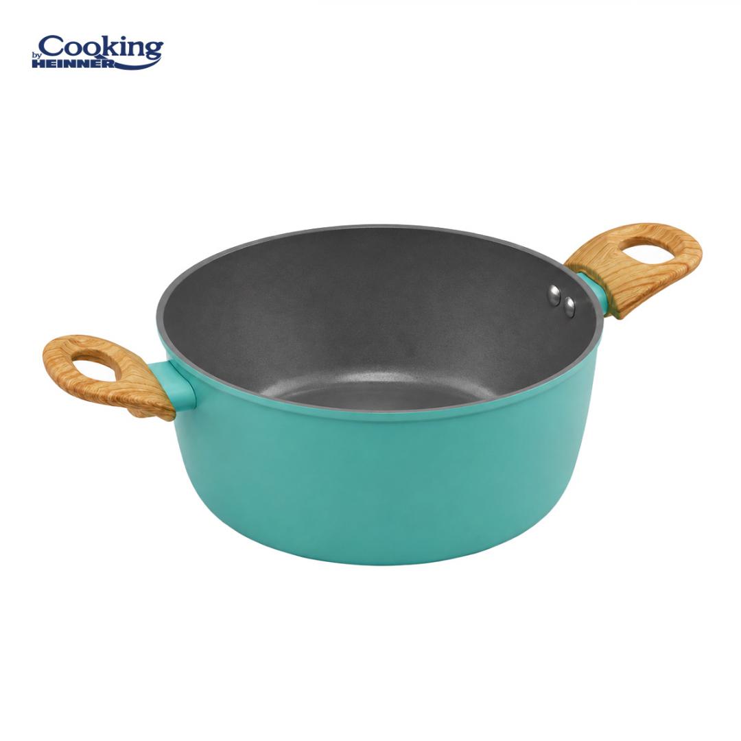 SET 8 PIESE DIN ALUMINIU FORJAT MARBELLA TURQUISE, COOKING BY - imagine 11