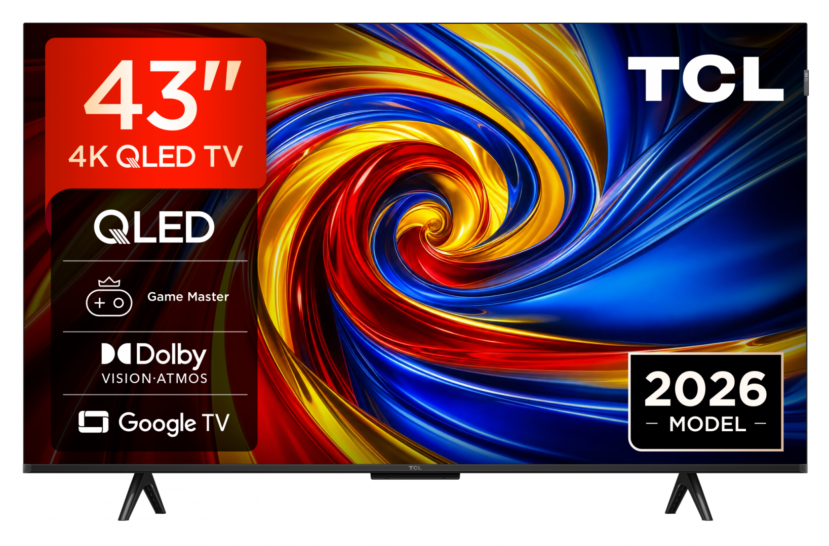 Televizor TCL QLED 43QLED780L, 108 cm, Smart Google TV, 4K,