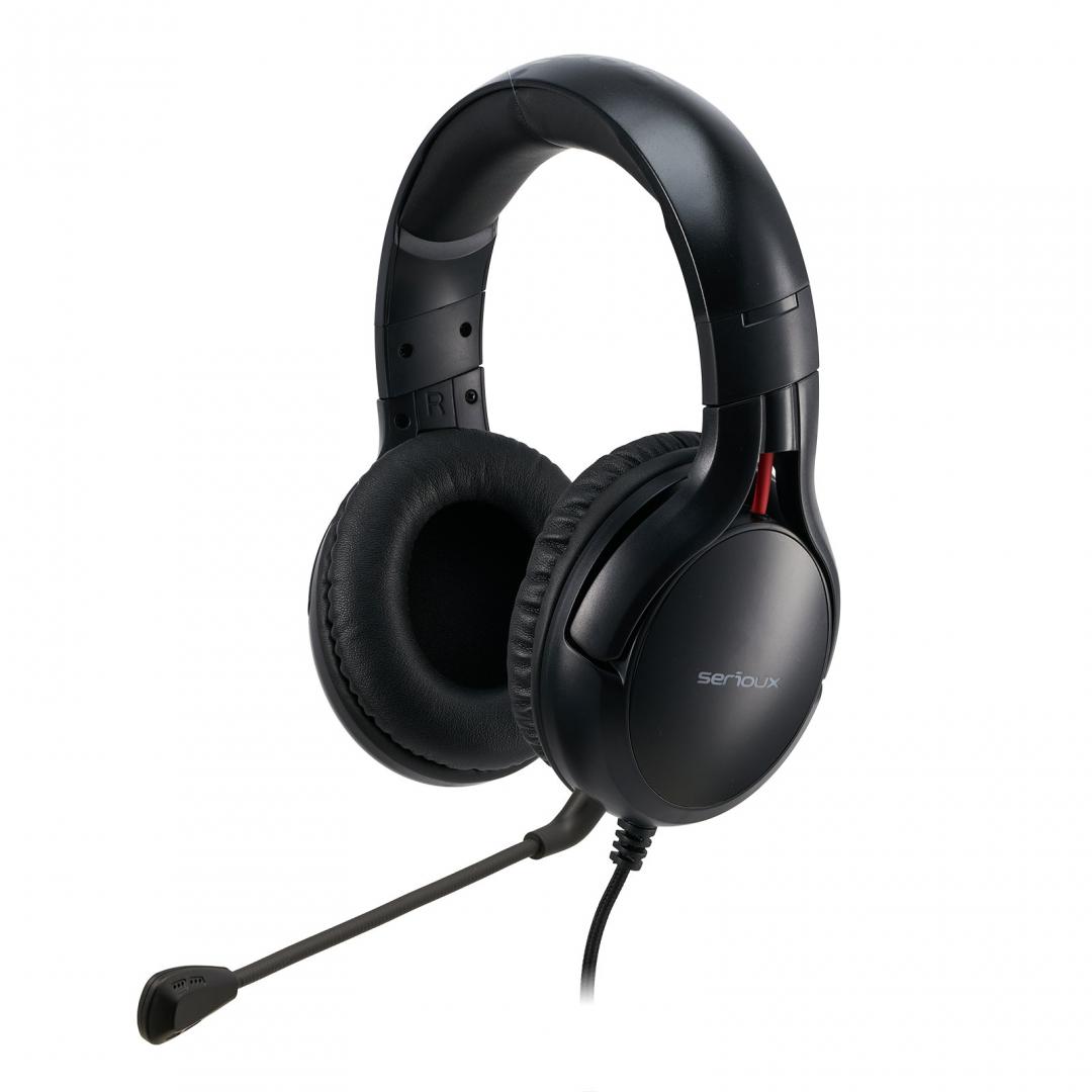 Casti cu microfon X by Serioux CRONAN, Gaming, negru