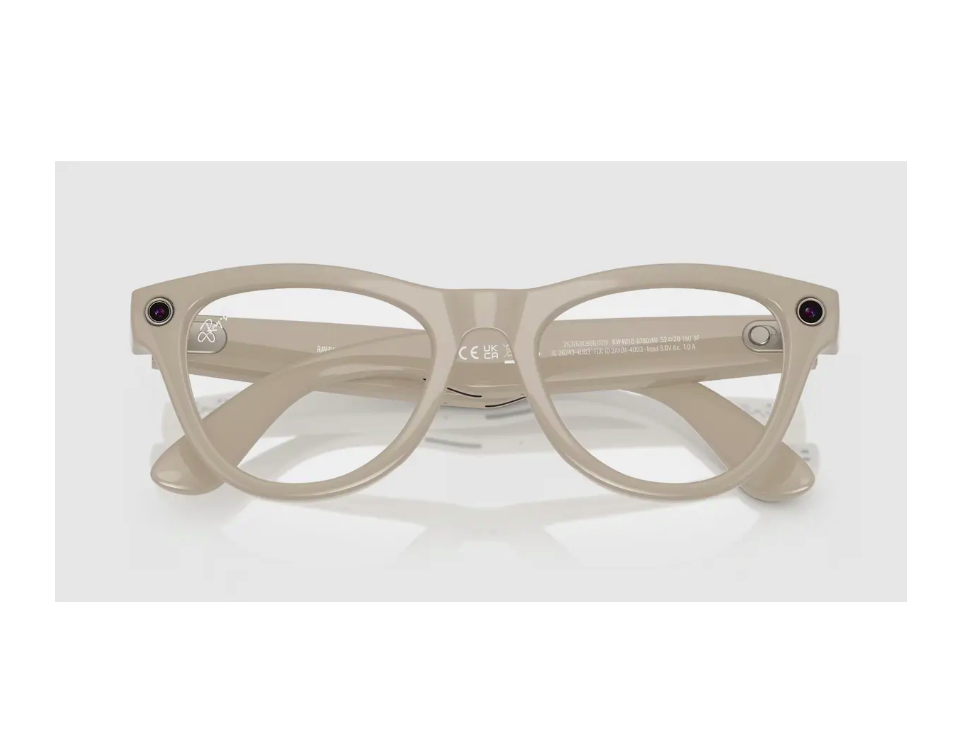 Ray-Ban Meta Skyler Gen 1 High Bridge FIT Shiny Chalky