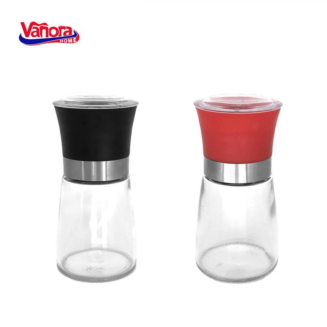 SET DOUA RASNITE CERAMICE SARE&PIPER 13.5CM, ROSU/NEGRU, VANORA HOME