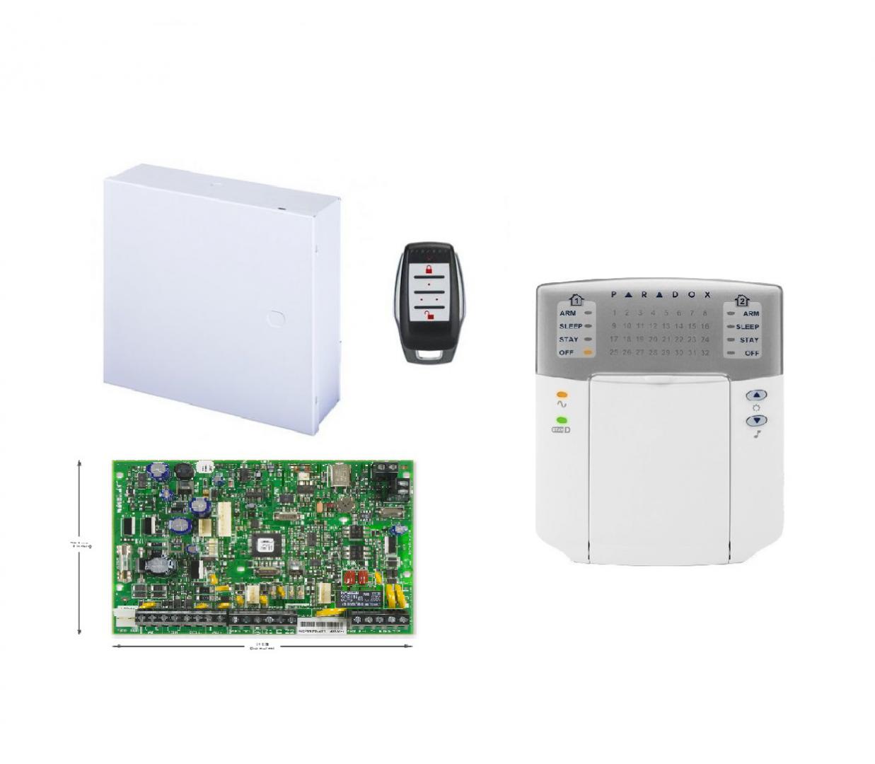 Centrală Magellan cu emiţător-receptor radio-32 zone; Stay D si aplicatia